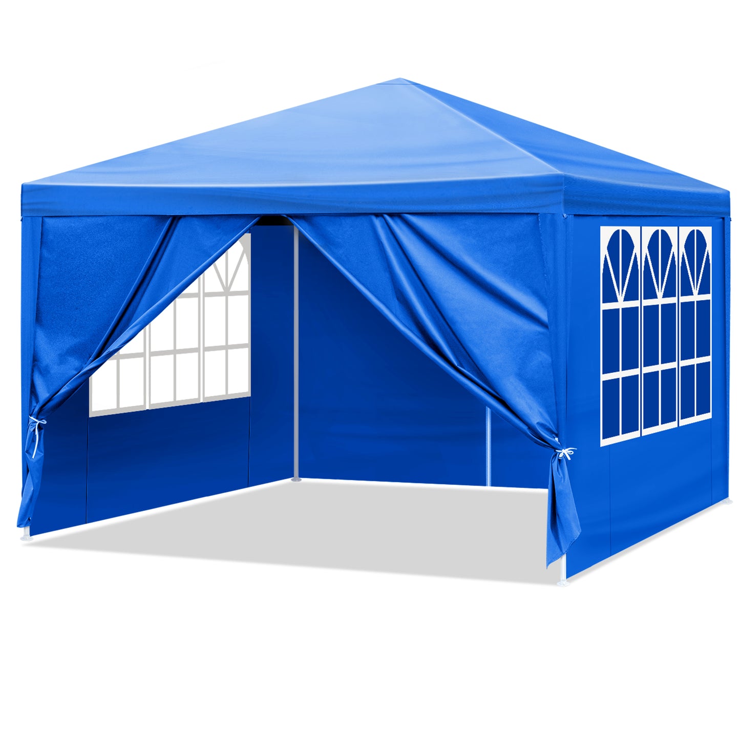 Garden Vida Pop Up Gazebo 3x3m Chapiteau de fête Chapiteau de jardin extérieur étanche avec sac de transport, Bleu